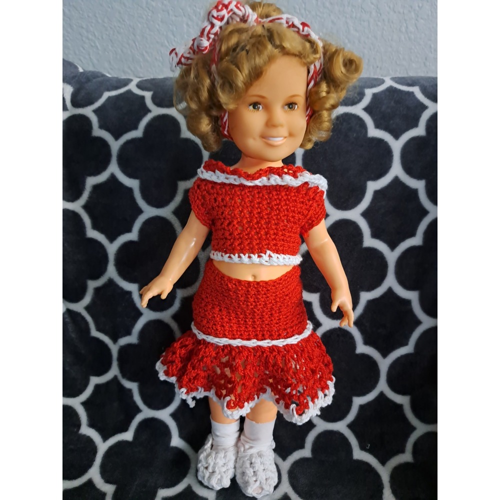 Vintage 1972 Ideal 17" Shirley‎ Temple Doll Matching Outfit